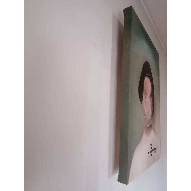 Code 2023 oil canvas 60x80x10 in painting this portrait, i sought to explore emotional depth and human complexity through...