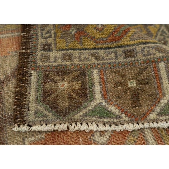 Turkish Mini Rug Oriental Hand Knotted Vintage Rug 1'7" x 3'6" #21032 For Sale In Houston - Image 6 of 8