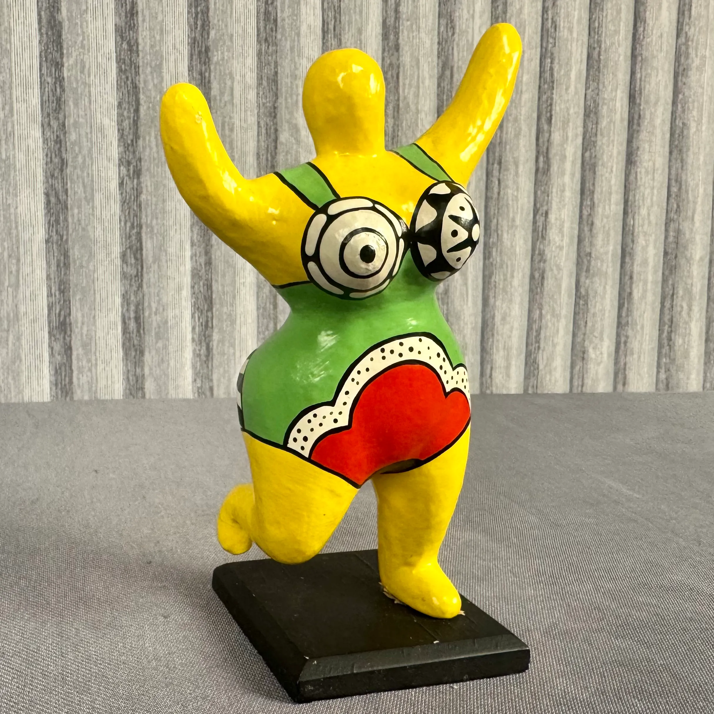 【一点物アートSALE】Pray to nature【S2号】 1980s After Niki De Saint Phalle Nana Paper Mache Polychrome