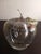 This is a Clear Art Glass Bullicante 5" Apple Shaped Paperweight. Procured at auction
