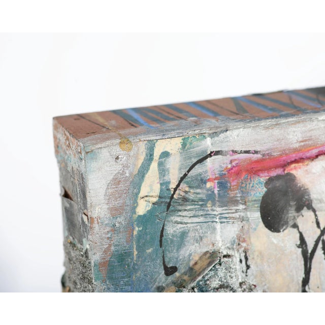 1980s Signed “Particular Past 3” Mixed Media Wall Assemblage -Juliet Holland For Sale - Image 5 of 9