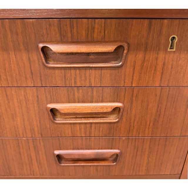 Mid-Century Danish Modern Teak Executive's Desk - Refinished! For Sale - Image 11 of 13