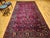 Vintage Persian Manchester Kashan Gallery Rug, Hand-Knotted Wool, Geometric Pattern, 6x12, Crimson Red & Blue For Sale - Image 16 of 18