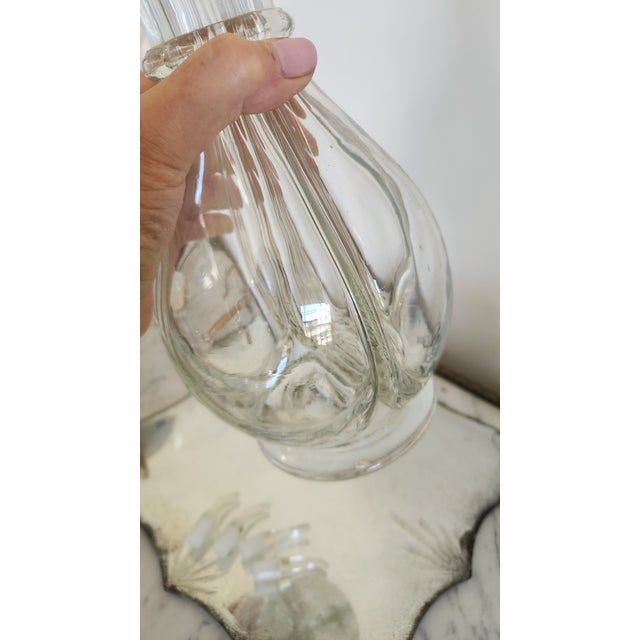 Vintage French Four-Section Glass Bar Decanter With Spouts For Sale - Image 15 of 18