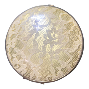 Vintage Gold Lace West Germany Compact Mirror