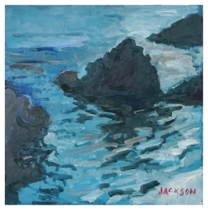 Jackson, Costa Brava, Looking Into the Sun, 2010, Oil on Board