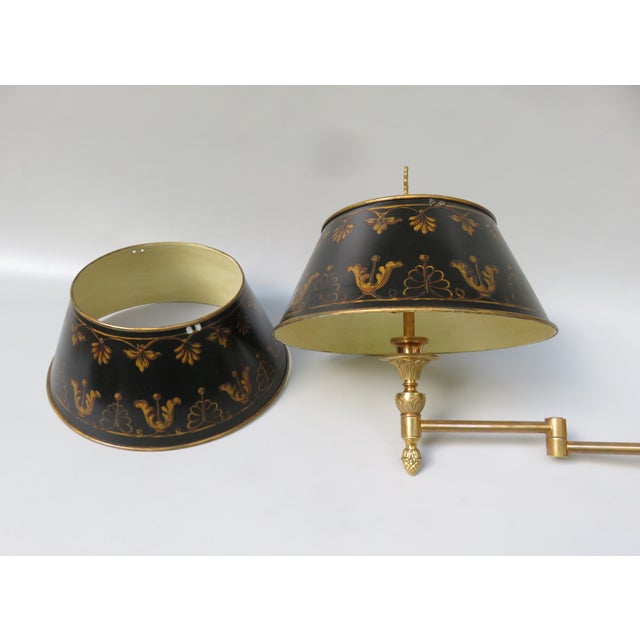 Bouillotte Wall Lights in Bronze Gilded, France, 1970s, Set of 2 For Sale - Image 16 of 18