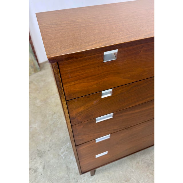 1960s Mid Century Modern George Nelson Style Tall Dresser by Bassett For Sale - Image 10 of 12