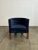 Custom Lounge Chair in Blue For Sale In Los Angeles - Image 6 of 8