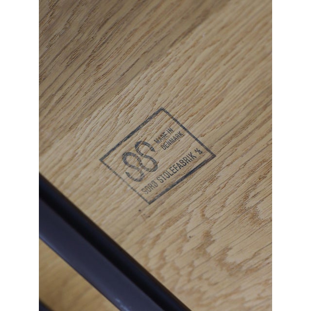 Extendable Round Dining Table in Oak by Sorø, Denmark, 1960s For Sale - Image 14 of 15