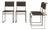 B40 Dining Chairs in Nickel-Plated Tubular Steel and Eisengarn Fabric by Marcel Breuer for Tecta, 1980s, Set of 4 For Sale