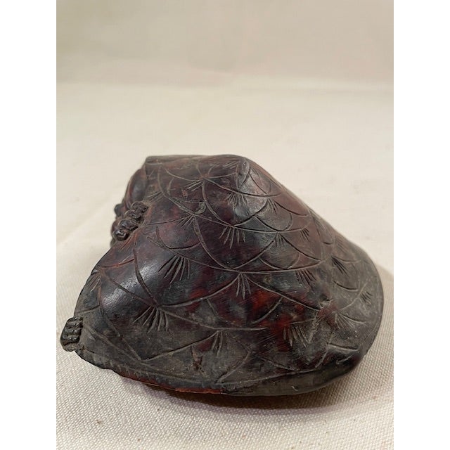 A Very Unique Chinese Ceramic Depicting a Smiling Hotai & Child Sheltering Under a Tortise Shell For Sale - Image 12 of 14