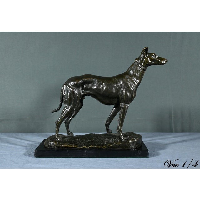 E. Frémiet, The Greyhound, Late 19th Century, Bronze For Sale - Image 12 of 18