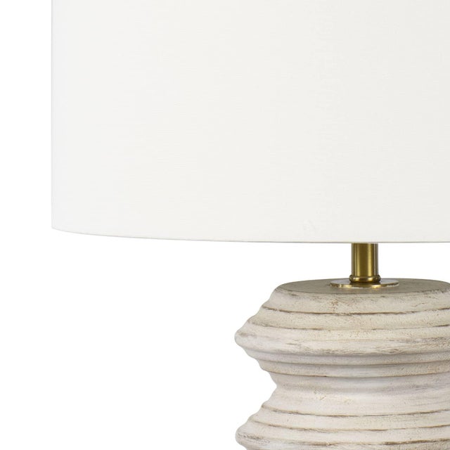 Regina Andrew Nova Wood Table Lamp, White For Sale - Image 4 of 9