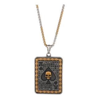 Ace of Power Pendant Chain Necklace For Sale