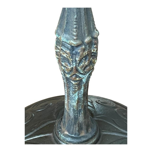Antique Neoclassical Torchiere Oil Floor Lamps- Set of 2 For Sale - Image 9 of 11