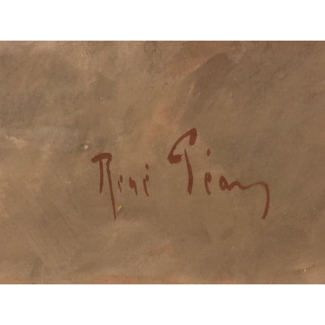 Péan René, Dancer, Original Gouache, 1920s-1940s, Framed For Sale - Image 4 of 8