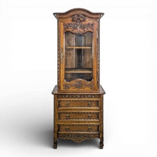 Norman Oak Display Cabinet For Sale