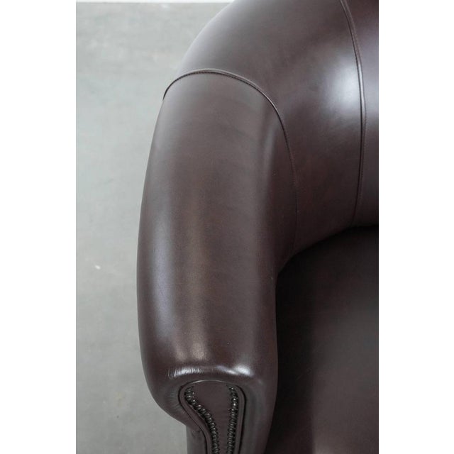 Animal Skin Club Chair in Cowhide Leather For Sale - Image 7 of 14