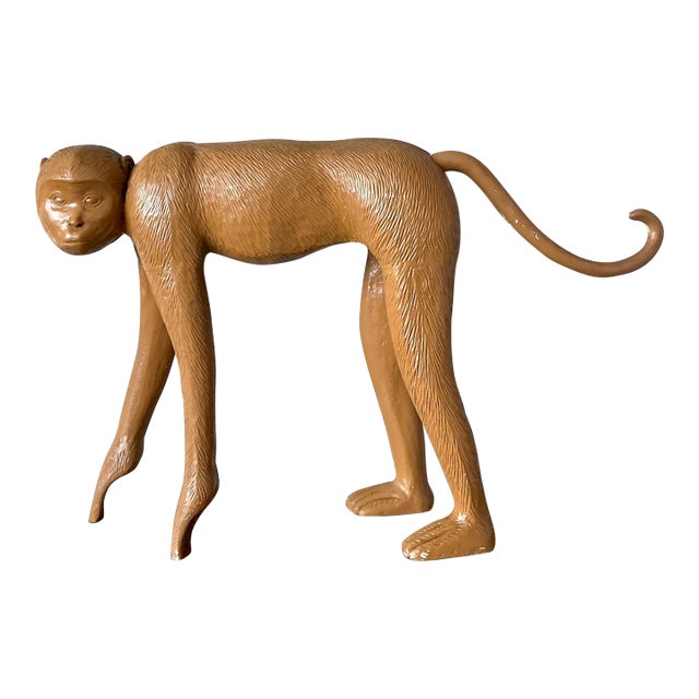 Vintage Molded Resin Monkey For Sale