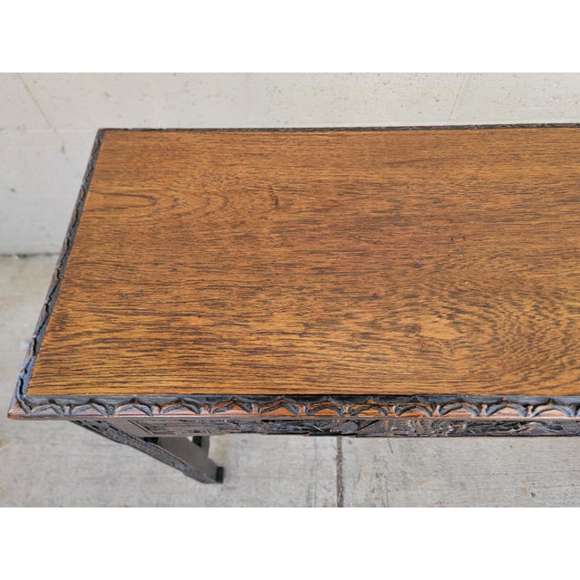Highly Carved Alter / Console Table From Shanghai For Sale - Image 10 of 18