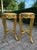 French 1950s French Louis XVI Gold Beech Marble Side Tables Pair For Sale - Image 3 of 11