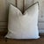 French Stone Washed Linen accent pillow with down feather insert. Size: 22”x22”. Color : Fior di latte (subtle nude /...