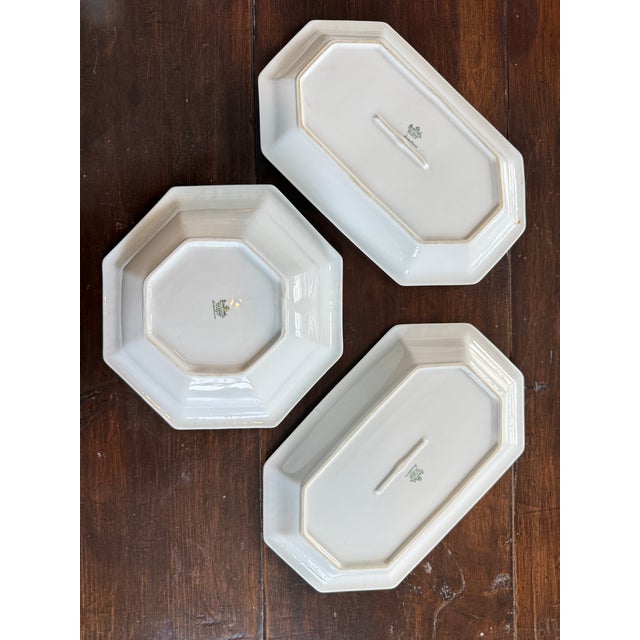 1960s Rosenthal Maria Emerald "Greenhaven" Pattern, Jackie Kennedy-Era-Traditional 111-Piece Fine Porcelain Set For Sale - Image 9 of 18