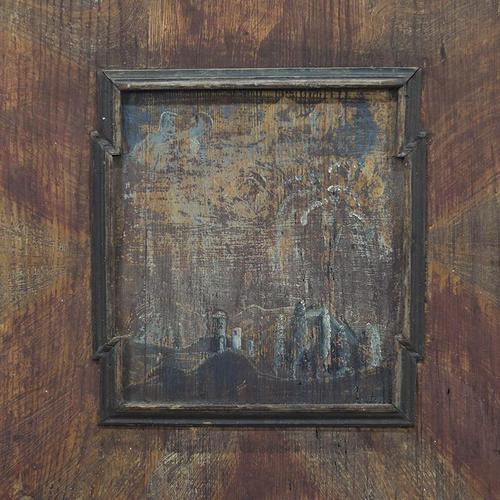 Rustic Rustic Farmhouse Folk Art Painted Bridal Cabinet For Sale - Image 3 of 18