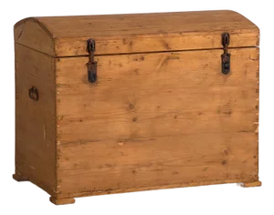 Antique Wood Chest, 1920s