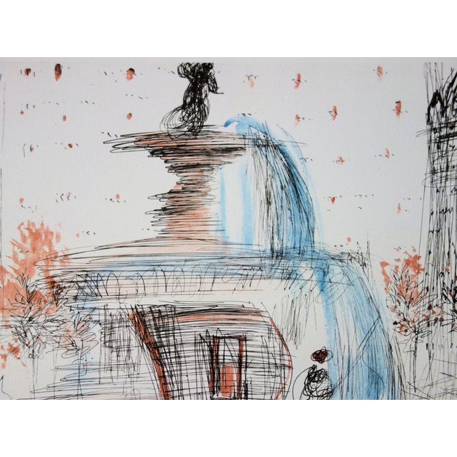 Salvador Dali, New-York City: Plaza, 1964, Lithograph For Sale - Image 5 of 7