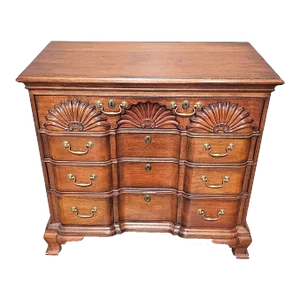 Stickley Williamsburg Mahogany Shell Block Front John Townsend Chest Cw 207