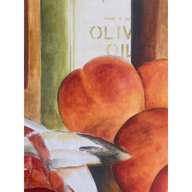 Mid 20th Century Mid 20th Century Large Still Life Painting by J. Ross, Framed For Sale - Image 5 of 7
