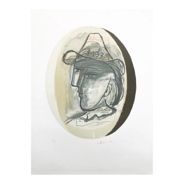 "Tete" 1980s Pablo Picasso Estate Lithograph For Sale