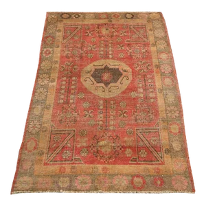 19th Century Floral Khotan Samarkand Rug