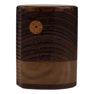 Modern Wood Art Salt & Pepper Combined Shaker, Signed D. French, C 2003 For Sale