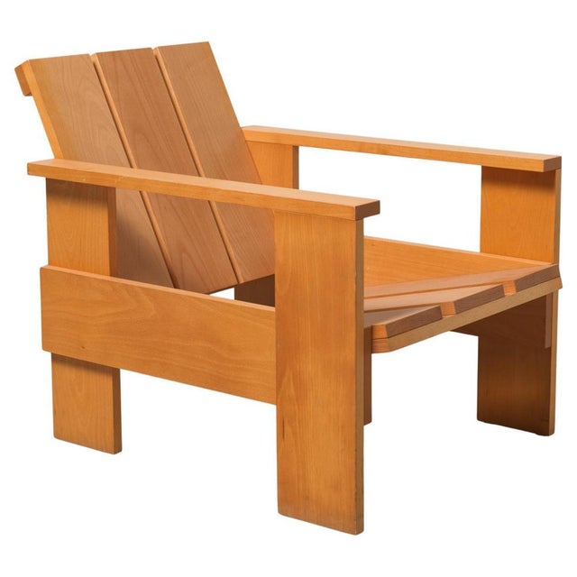 Crate Armchair by Gerrit Rietvelt for Rietvelt, 1990 For Sale - Image 9 of 9