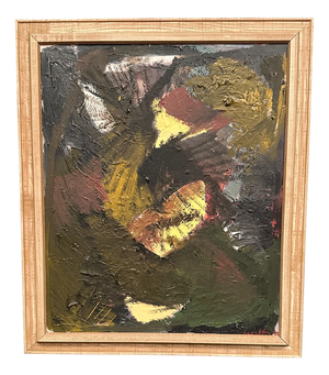 Curt Agge, Composition, 1959, Oil on Canvas, Framed