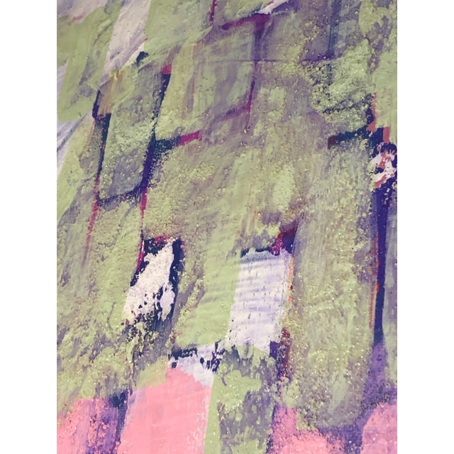 2020s Contemporary Original Painting “Abstract in Celadon and Pink” by Auker For Sale - Image 5 of 8