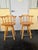 Ethan Allen 1960s Solid Wood Swivel Captain’s Bar Stools Set of 2 For Sale - Image 4 of 6