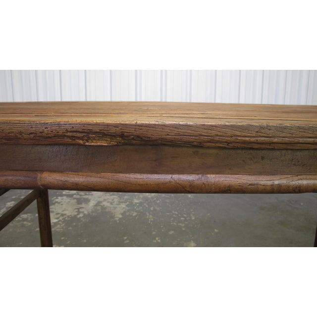 Wood 18th Century Elm Painting Table For Sale - Image 7 of 8