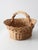 Vintage Wicker Basket With Handle For Sale - Image 4 of 11