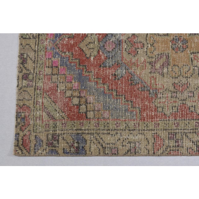 1970's Warm Vintage Turkish Hand-Knotted Hallway Runner Rug 2'9" X 9'2" For Sale - Image 6 of 13