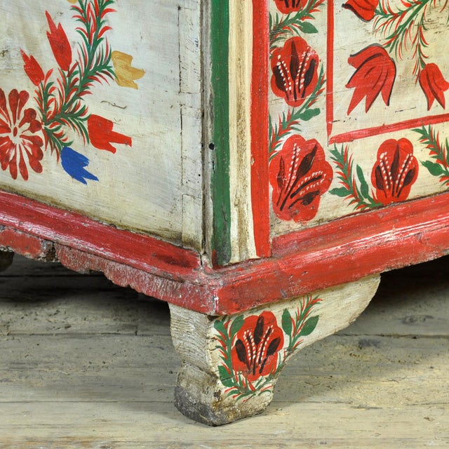 Folk Art Bridal Chest, 1950 For Sale - Image 14 of 16