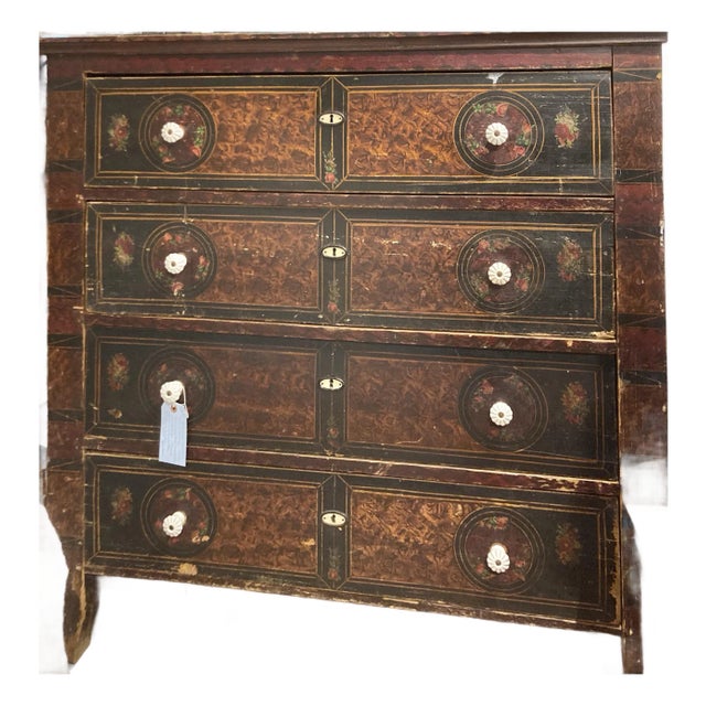 19th Century Painted Chest of Drawers For Sale