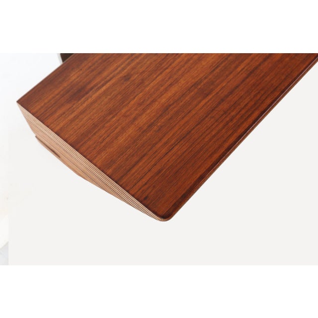 Mid-Century Teak Mirror with Shelf from De Coene, Belgium, 1960s, Set of 2 For Sale - Image 12 of 16
