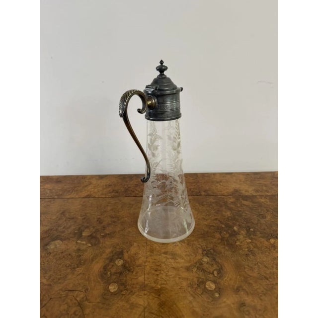 Late 19th Century Antique Victorian Claret Jug, 1880 For Sale - Image 5 of 8