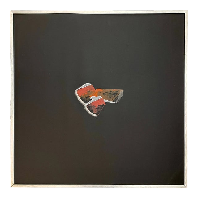 1970's Mixed Media on Paper/Unsigned For Sale