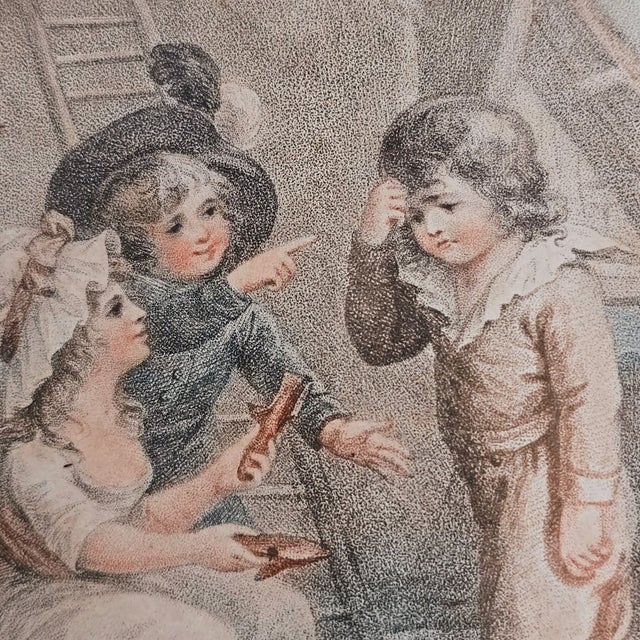 William Hamilton, The House of Cards & Barefoot, 1700s, Engravings, Framed, Set of 2 For Sale - Image 7 of 14