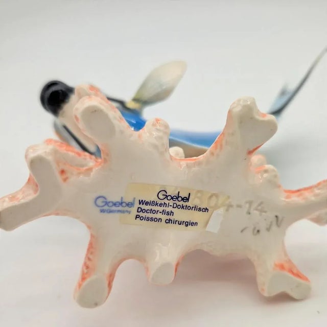 Mid-Century Modern Vintage Porcelain Fish Figurine from Göbel, 1960s For Sale - Image 3 of 7